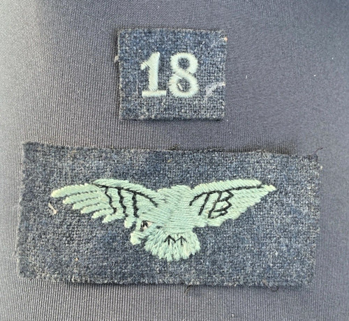 Vintage raf eagle - cloth, badge