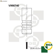 4x EXHAUST VALVE V998740 FOR
