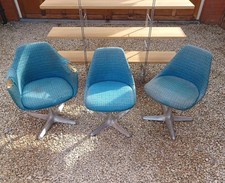 Tulip Chairs by Maurice Burke for Arkana, 1960s, Set of 3. Project  Barn find