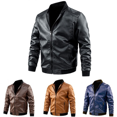 Imitation leather jacket - imitation,