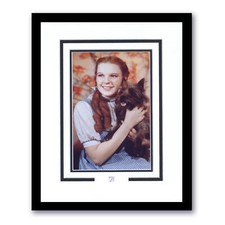 Judy Garland "The Wizard of Oz" AUTOGRAPH Signed Initials Framed 11x14 Display