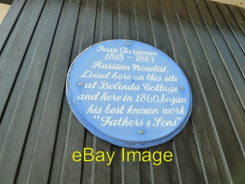 Photo 6x4 blue plaque - photo,
