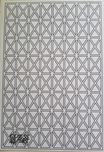 Templates for leaded windows - for,