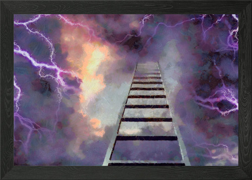 Stairway heaven framed - stairway,