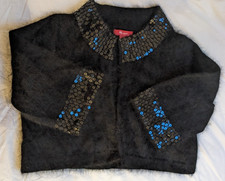 Monsoon Black Sequin Angora