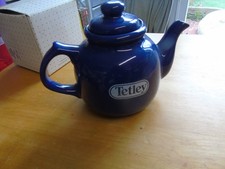 VINTAGE TETLEY WADE LYONS 2 CUP TEAPOT IN BLUE IDEAL COLOCTION
