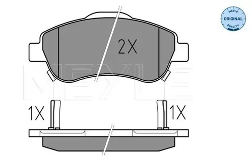 Brake pads front axle 025 - pads,