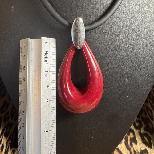 Large dark red murano glass - murano,