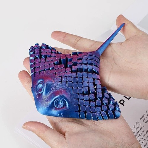 Printed manta ray stingray - 3d,