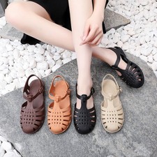 Womens Summer Casual Orthopedic Sandals Ladies Slingback Flat Comfort Shoes Size