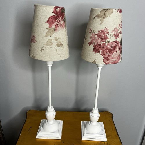 Pair handmade bedside lamps - pair,