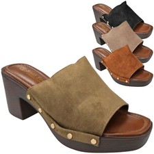 Ladies Summer Mid Heel Sandals