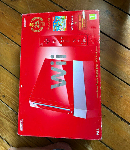 Nintendo wii red console 25th - nintendo,