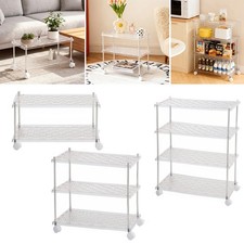 2-4 Tier Rolling Trolley Rack