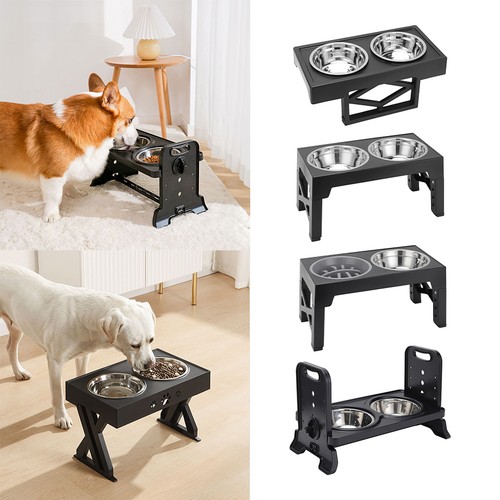 Elevated dog double bowl - dog,