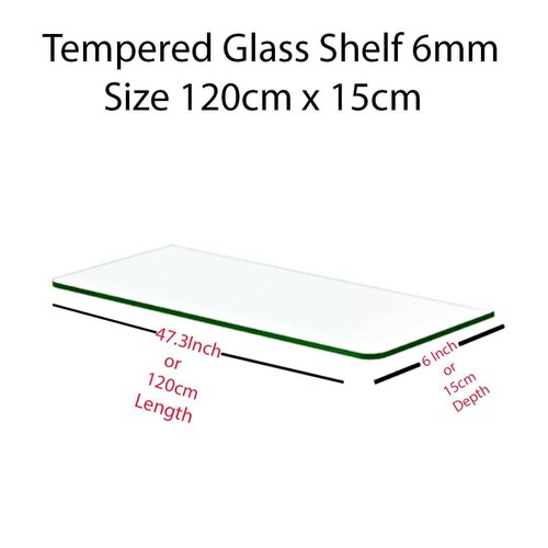 Clear tempered glass shelf - glass,