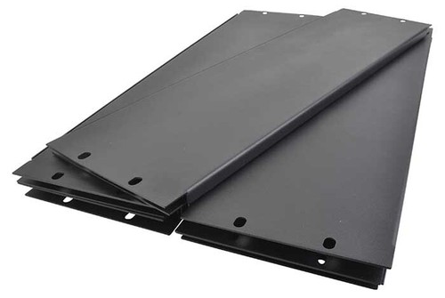 Blank rack panel black - rack, 19"