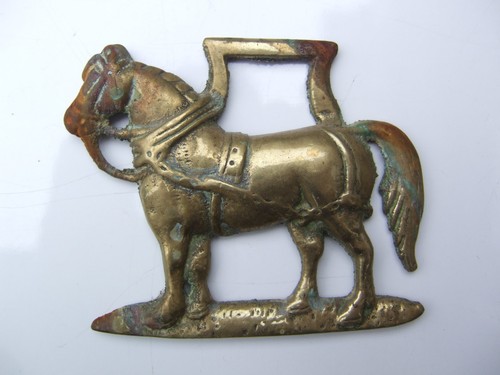 Brass shire horse facing - brass,