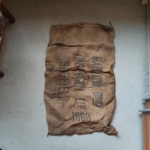 Vintage potato hessian - hessian,
