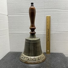 Captain brass bell wooden - captain's,