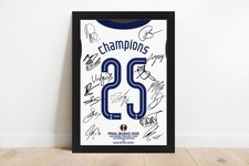 UEFA EUROPA CUP 2024 25 SIGNED PRINTED TOTTENHAM HOTSPUR PHOTO FRAMED SPURS