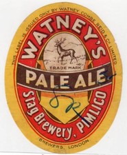 WATNEY'S PALE ALE: Beer label (C31802)