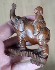 CHINESE 3" HAND CARVED WOODEN