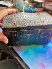 A superb 1930’s vintage TEA CADDY /CHEST in Brass & Wood