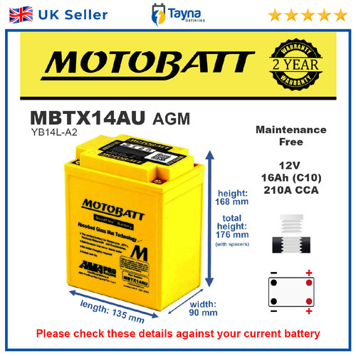 Mbtx14au motobatt quadflex - mbtx14au,