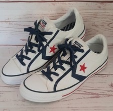 Converse Star Player Low White Navy 164724C Trainers Pumps Uk Size Mens 8 / 41.5