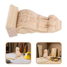  Furniture Wood Appliques Onlay: Rustic Wooden Carved Corbels Roman Style