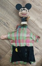 Disney Mickey Mouse Hand Puppet 1950s Vintage Walt Disney Productions Plush Toy