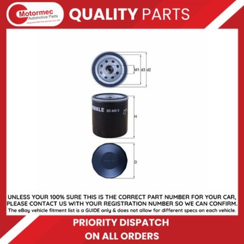 Mahle knecht oil filter - oil, fits