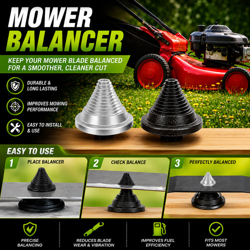 Lawn mower blade balancer - blade,