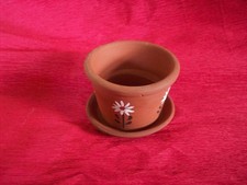Tiny Painted Terracotta pot