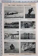 1909 INDIA PRINT ZANZIBAR RICE FIELD SOUTHERN INDIA CATAMARAN COROMANDEL COAST