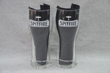 2x Shepherd Neame Spitfire Britain's Oldest Brewer One Pint 20oz Beer Glass M16