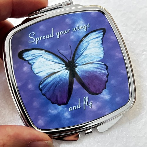 Butterfly compact mirror with - butterfly,