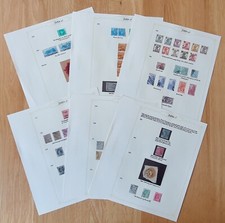 India small collection c55 stamps different & 2 extras 1883 - 1965 on 6 pages