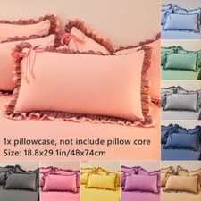 1X Bowknot Ruffle Frill Pillow