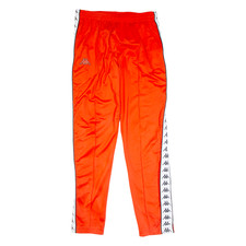 KAPPA Mens Track Pants Red Straight S W30 L21