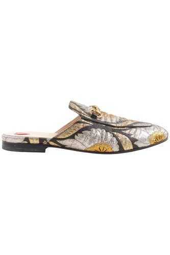 Gucci black princetown fabric - gucci,