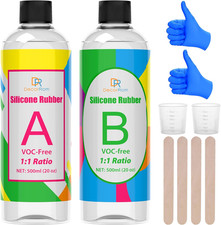 Silicone mould making kit - silicone,