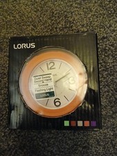 RETRO LORUS ALARM CLOCK ORANGE