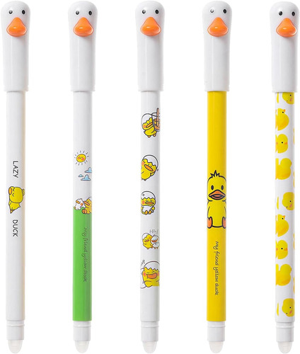 5pcs duck erasable pens - erasable,