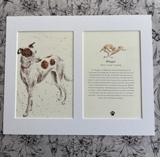 MOUNTED DOG PRINT PAGE ART