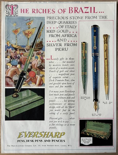 Eversharp pens advert 1929 - eversharp,
