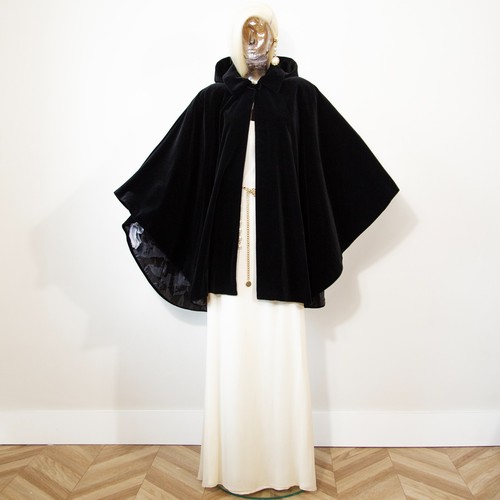 Vintage 1980s black velvet - 1980s,