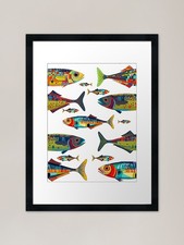 Funky sardines Framed Art