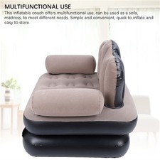 Inflatable Sofa 6.1lb Load Bearing Portable Wearable Coffee Thickened Flocked